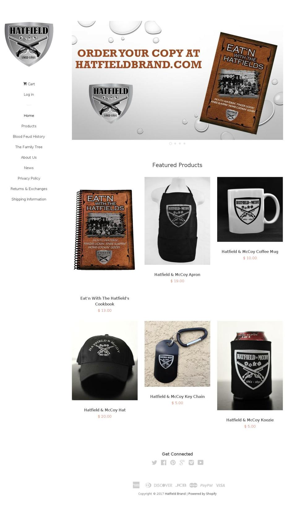 hatfieldbrand.com shopify website screenshot