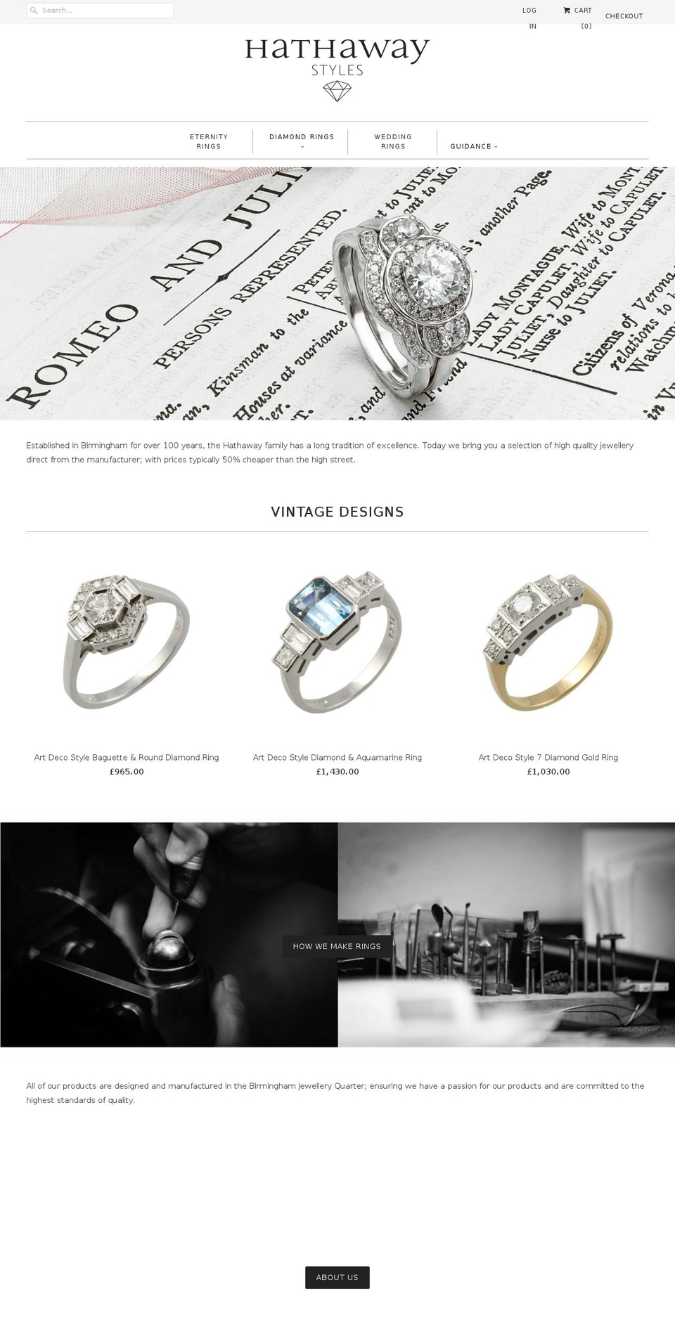 hathawaystyles.com — Shopify storefront screenshot