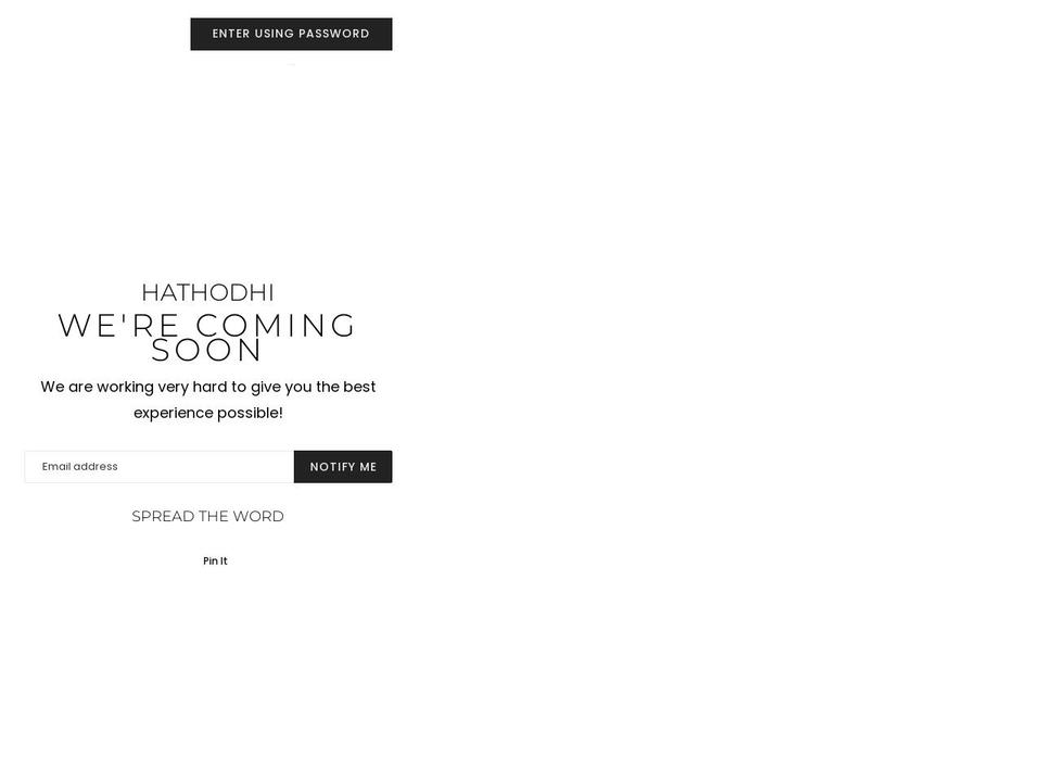 hathodhi.com shopify website screenshot