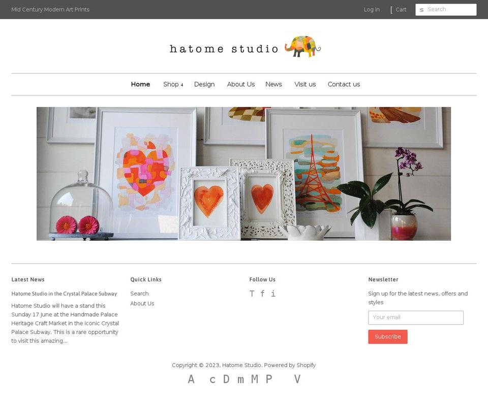 hatome.co.uk shopify website screenshot