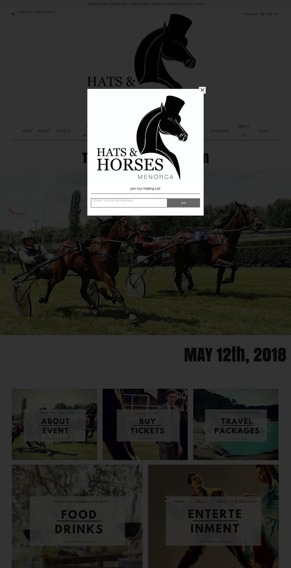hatsandhorses.com — Shopify storefront screenshot