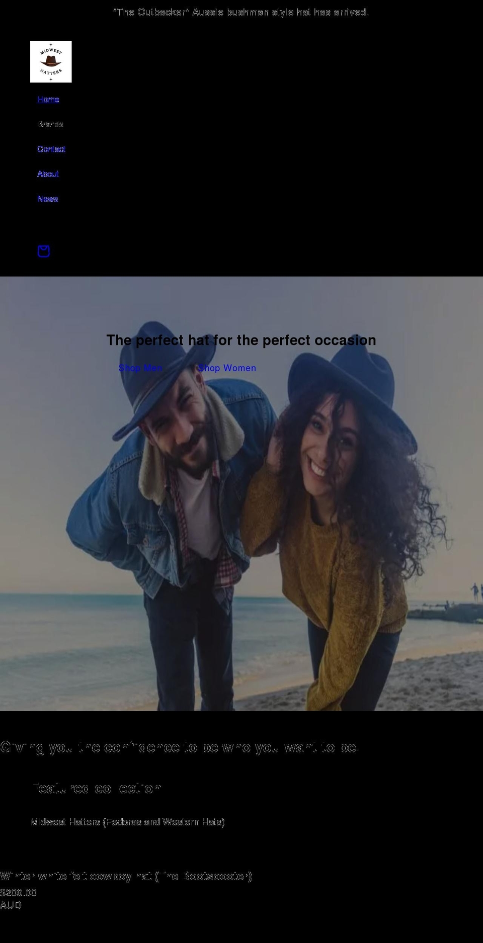 hatsfortarts.com shopify website screenshot