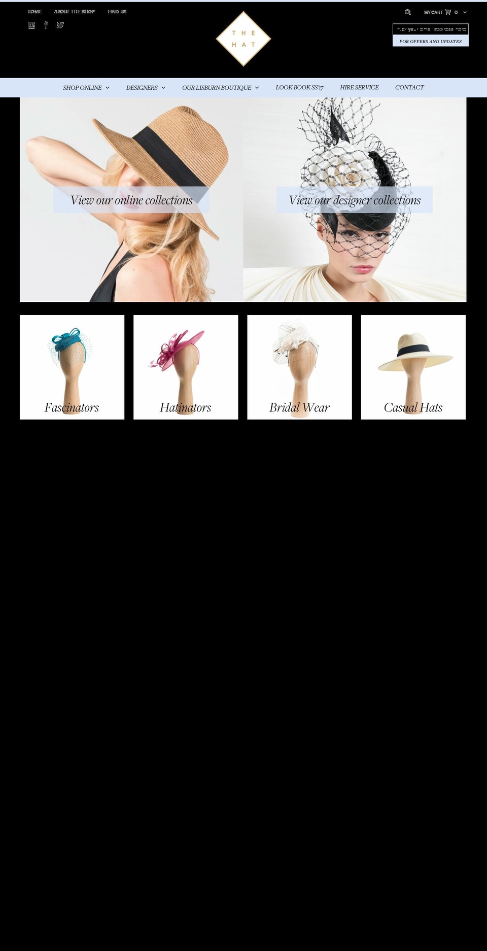 hatshoplisburn.com shopify website screenshot