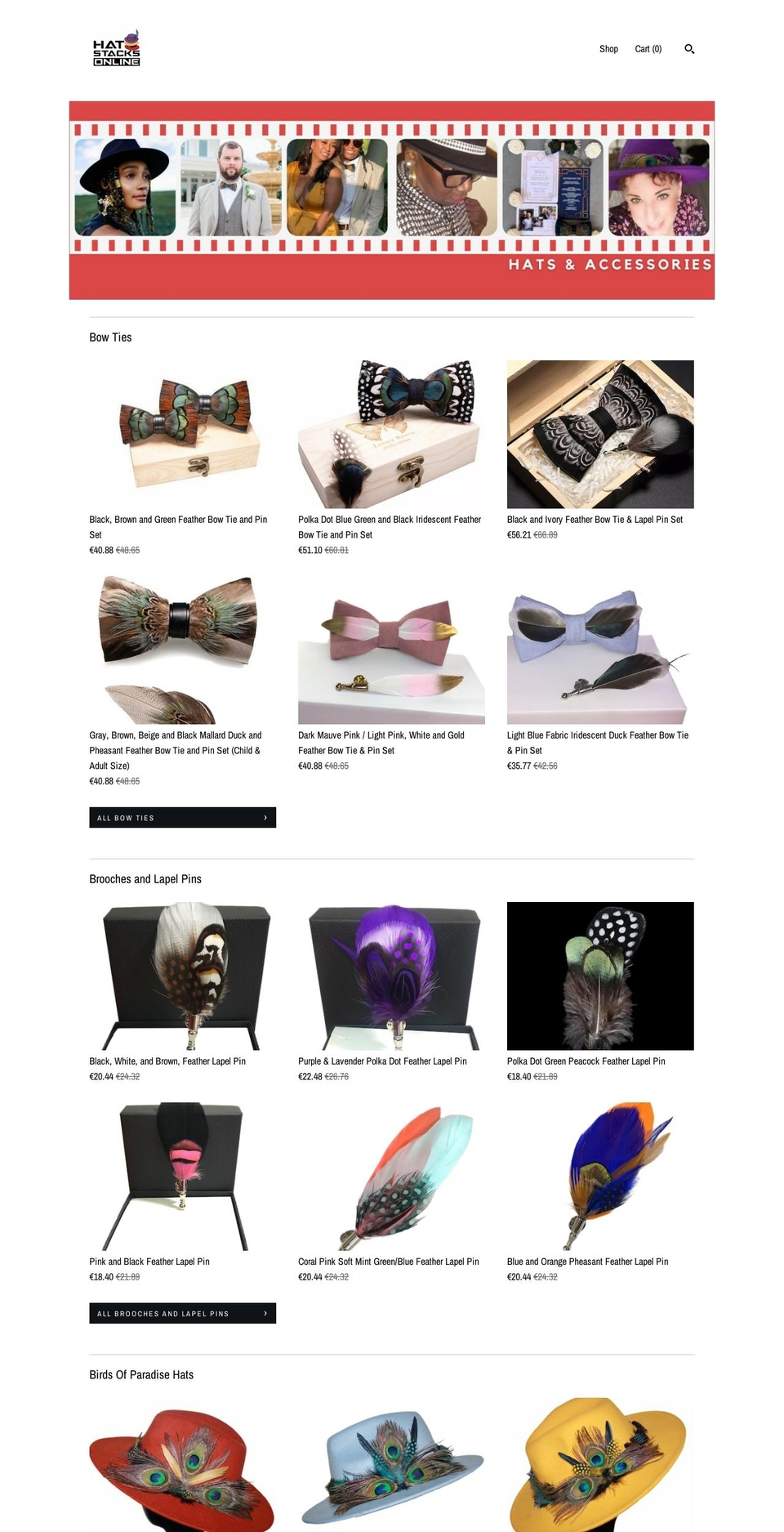 hatstacksonline.com shopify website screenshot