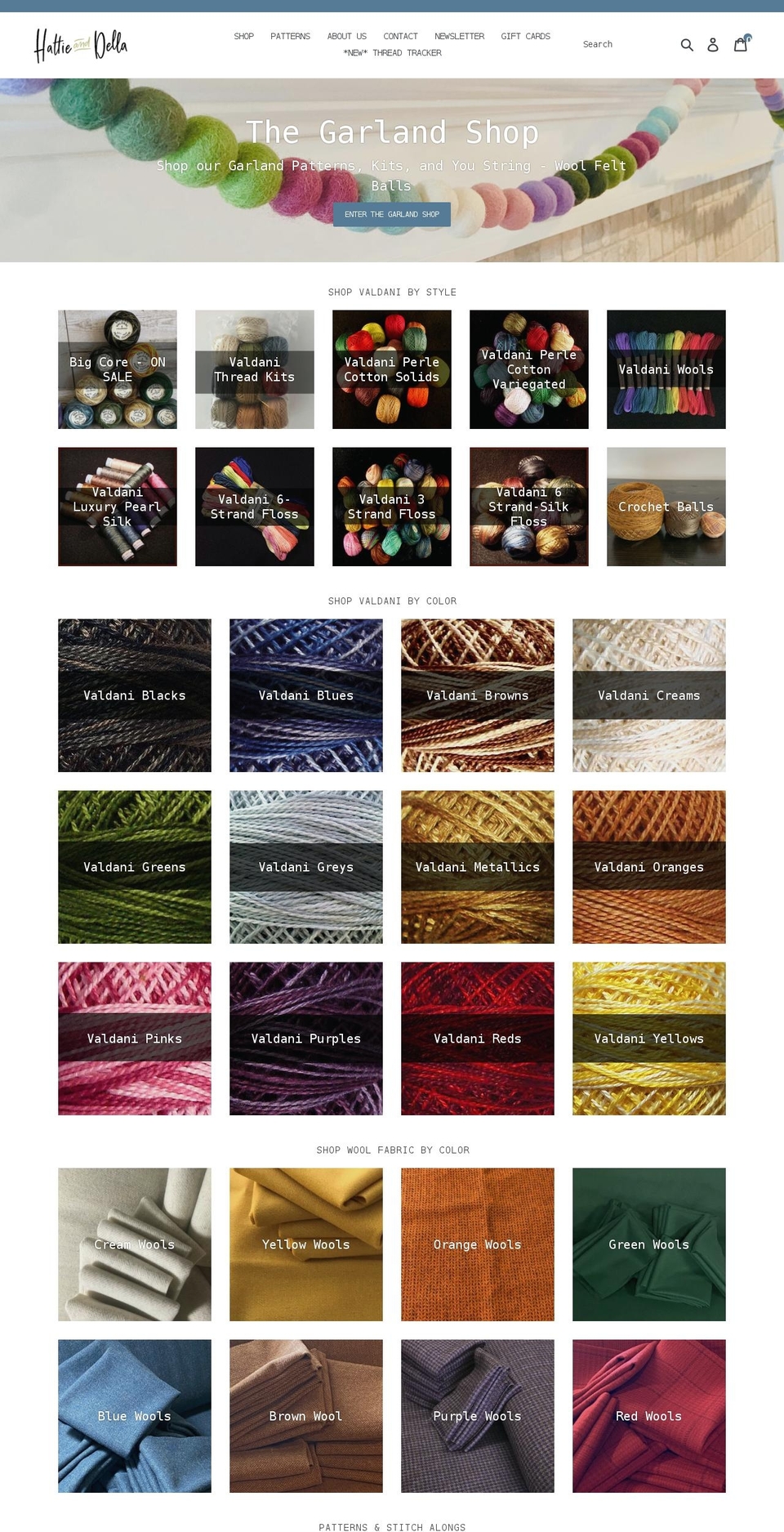 hattieanddella.com shopify website screenshot
