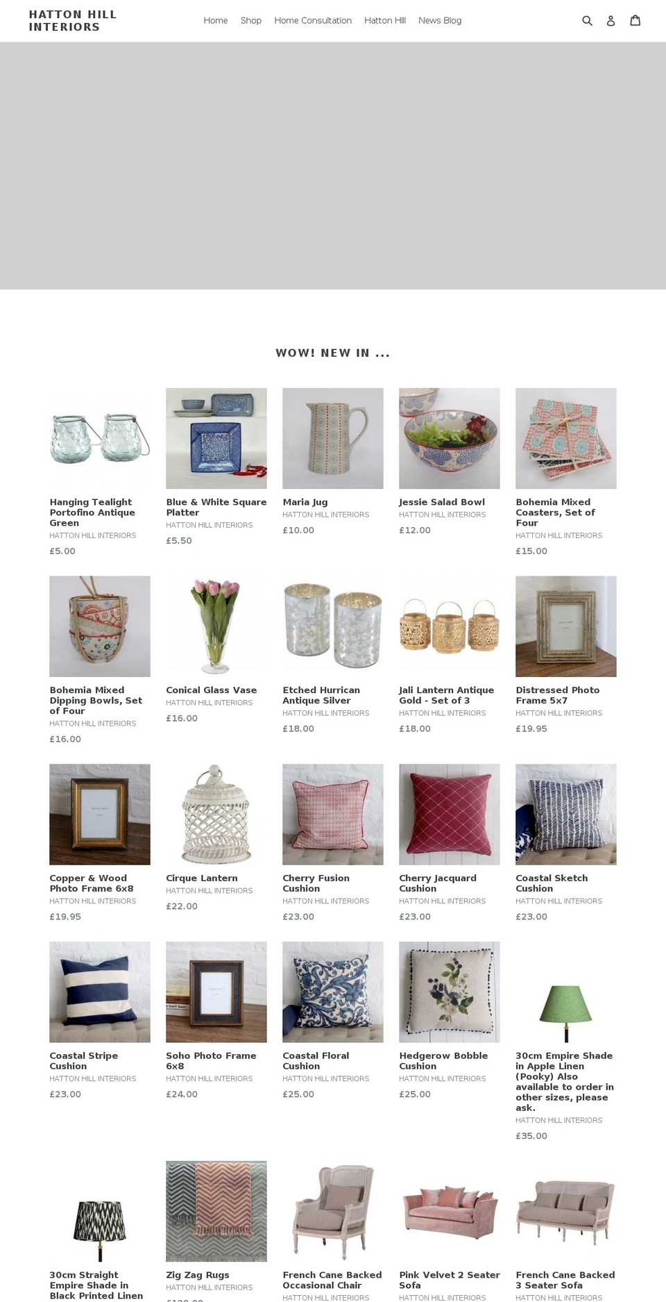 hatton-hill.com shopify website screenshot