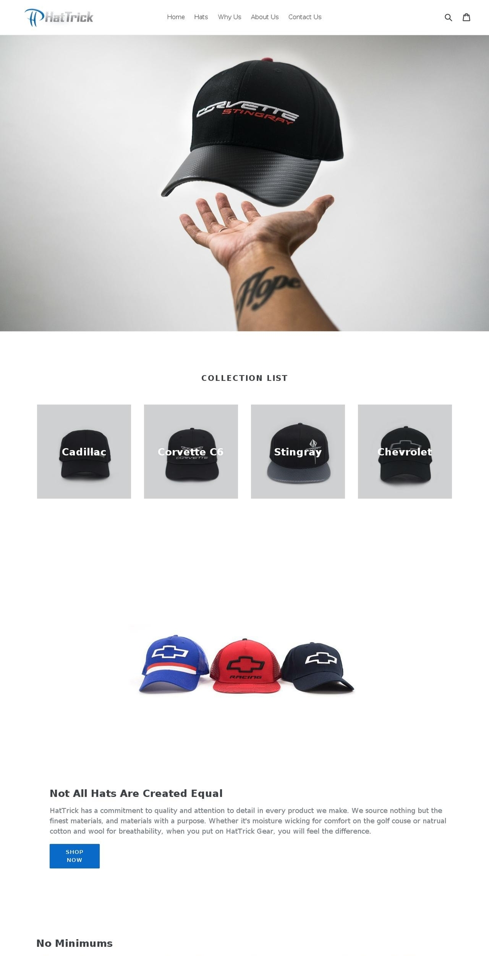 hattrickgear.com shopify website screenshot