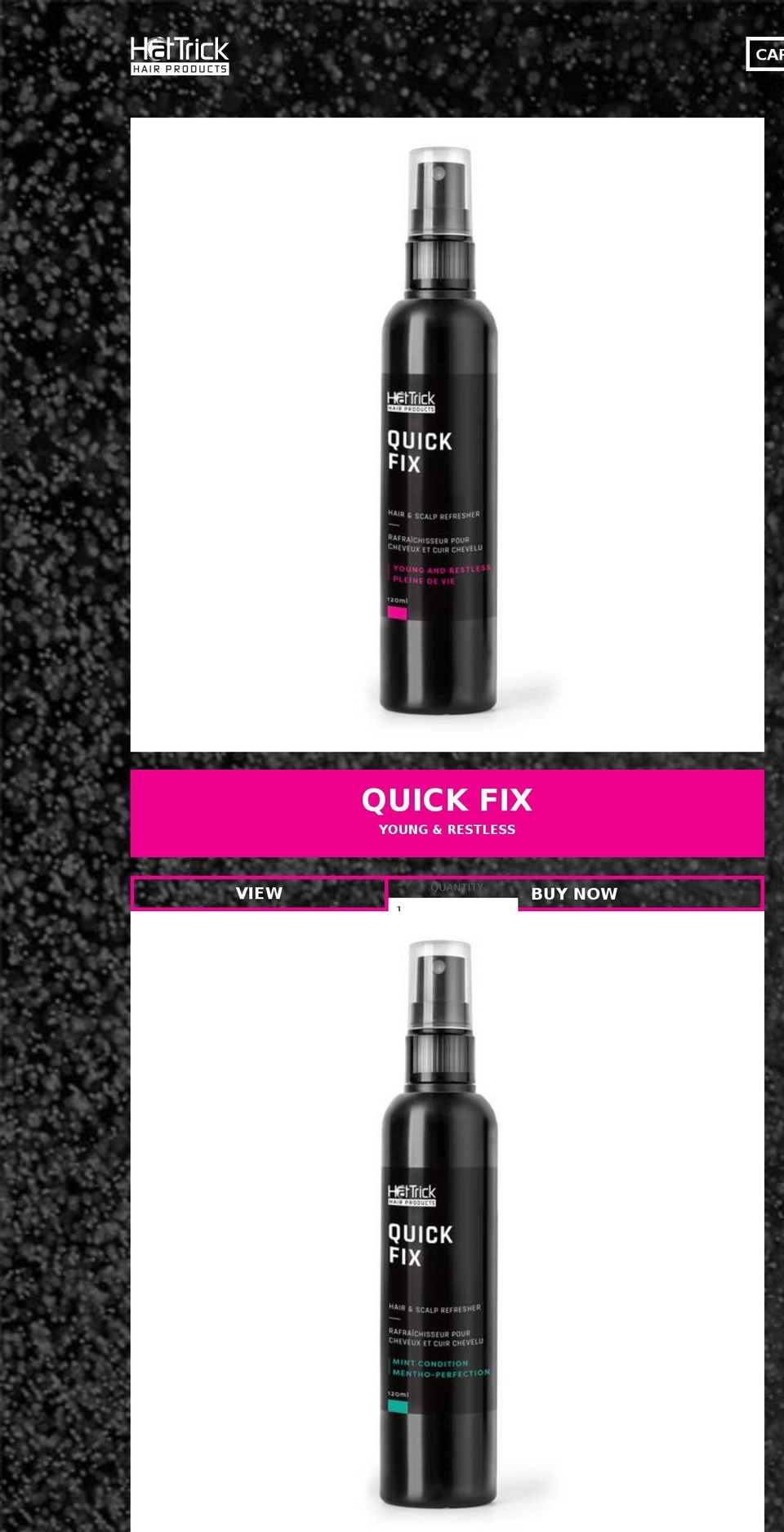 hattrickhair.com shopify website screenshot