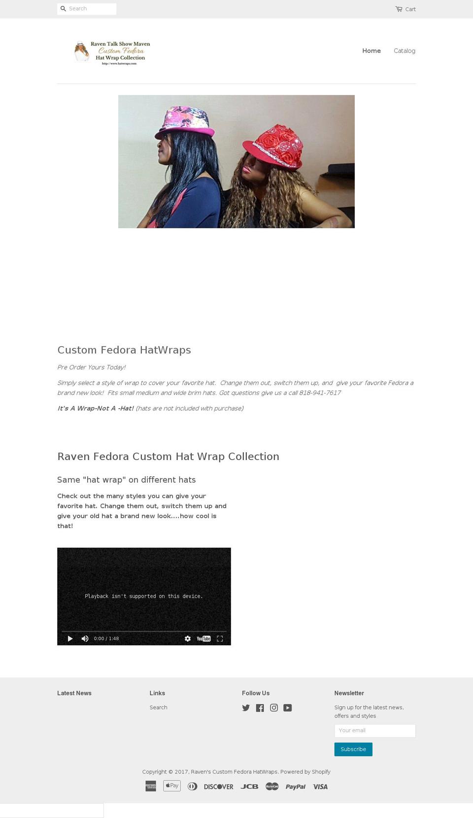 hatwraps.com shopify website screenshot