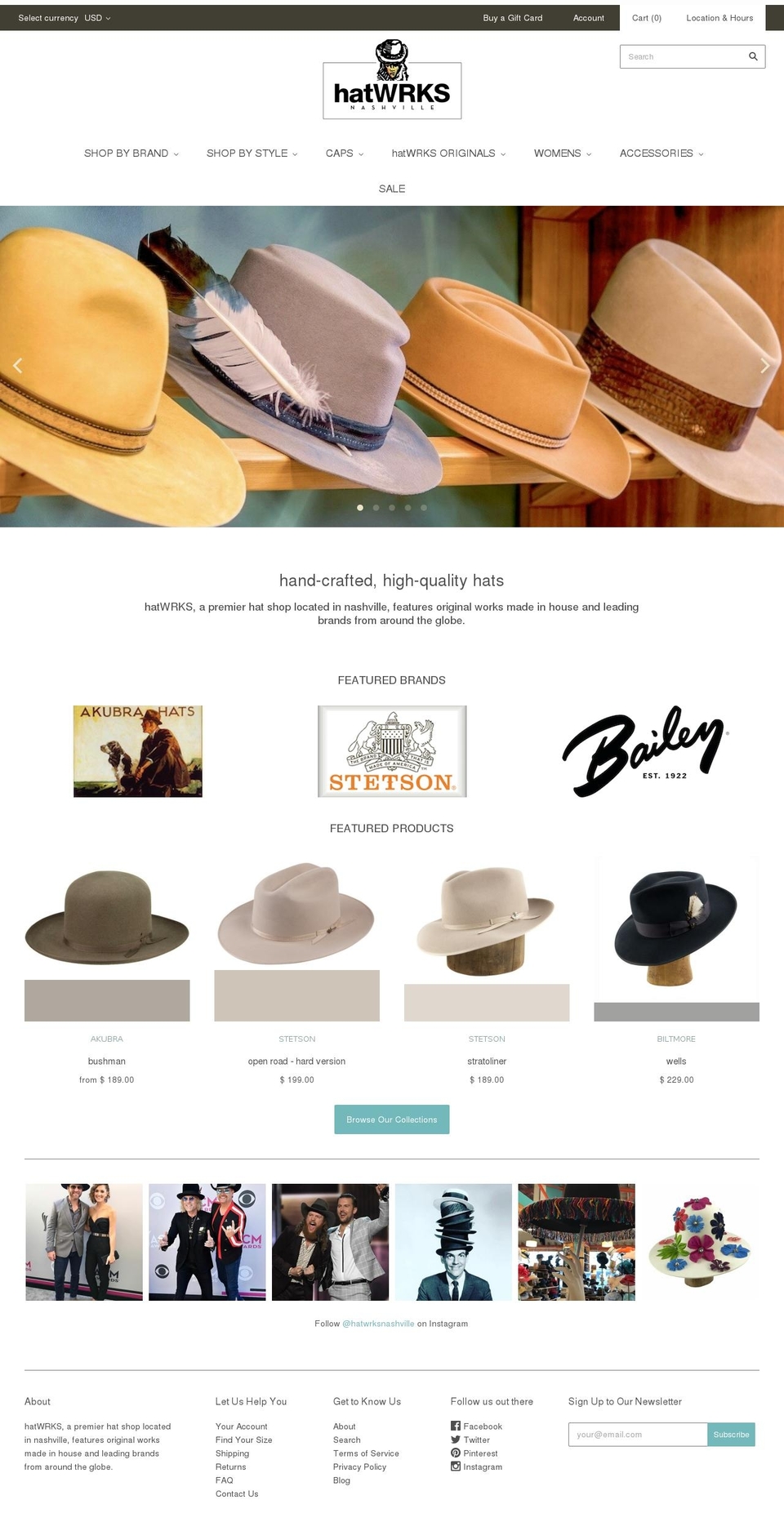 hatwrks.com shopify website screenshot