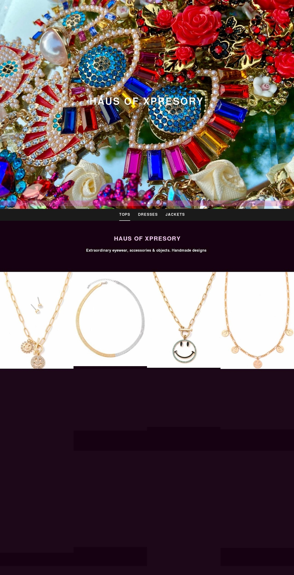 haus-of-xpresory.com shopify website screenshot