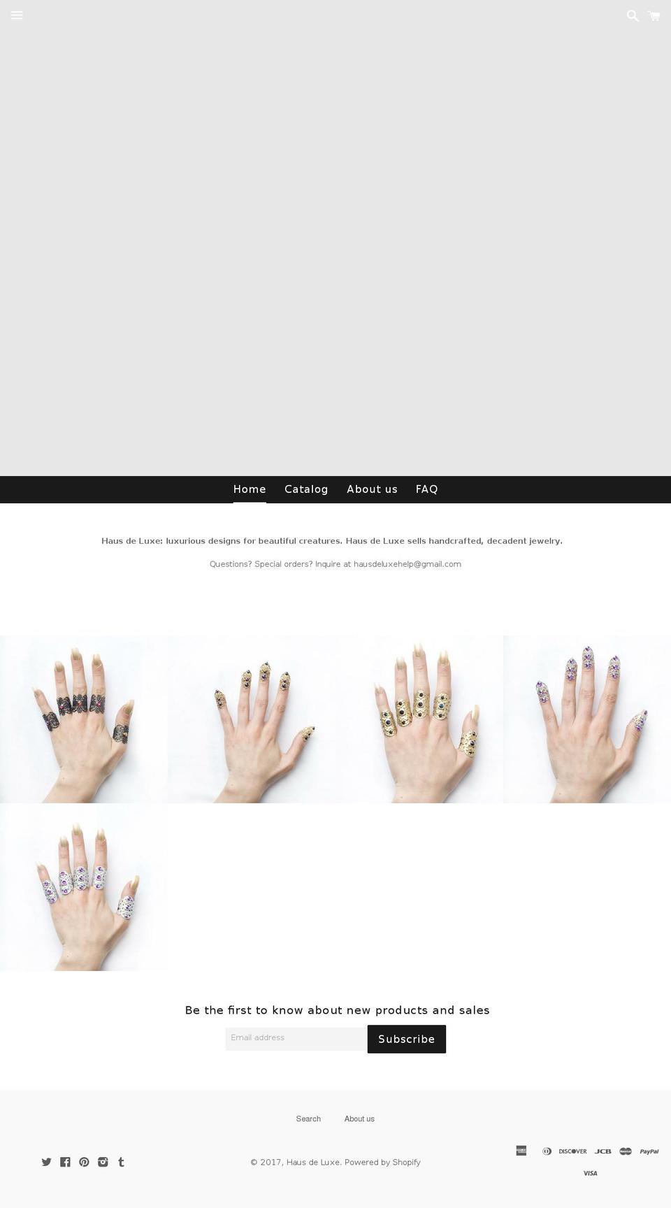 hausdeluxe.com shopify website screenshot