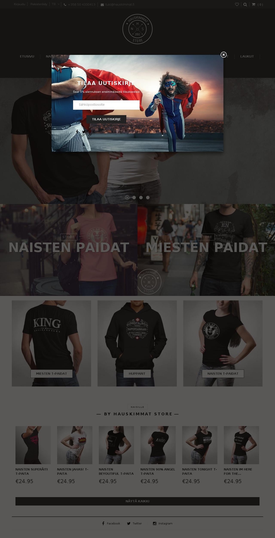 hauskimmat.store shopify website screenshot