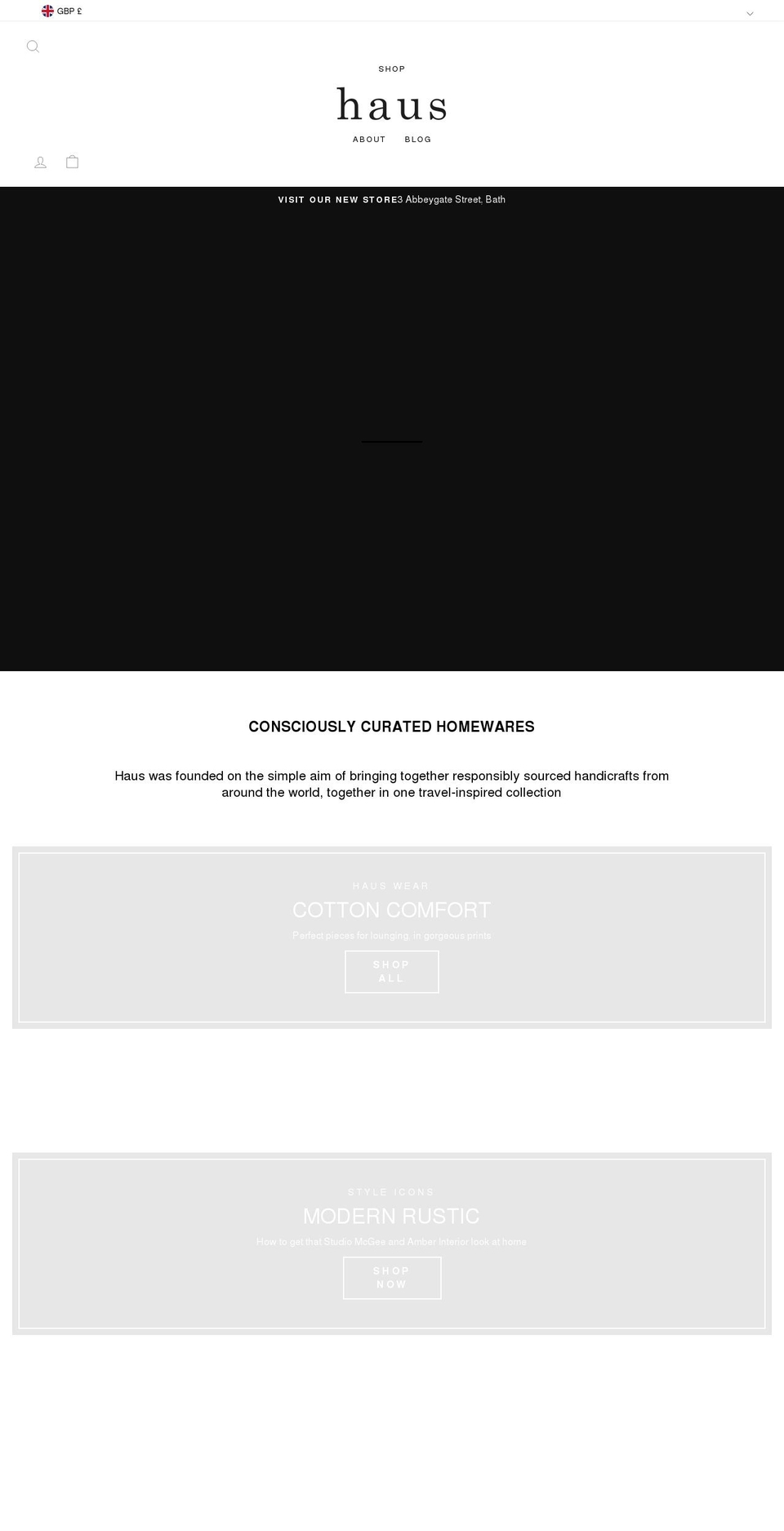 hauslife.co.uk shopify website screenshot