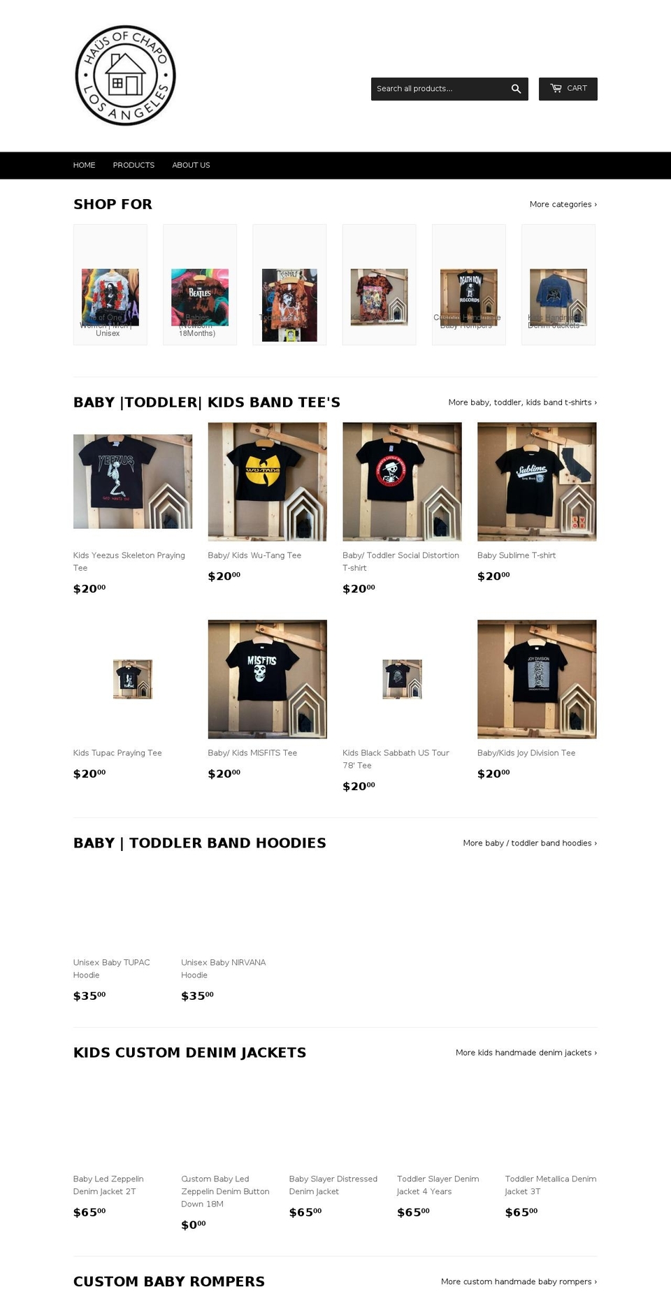 Main Site Shopify theme site example hausofchapo.com