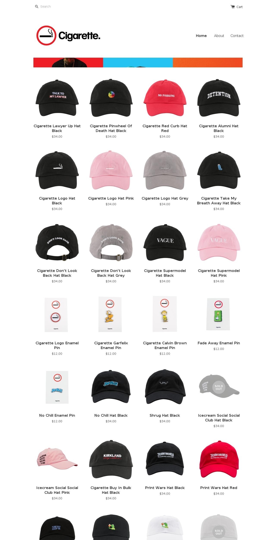 hausofcigarette.com shopify website screenshot