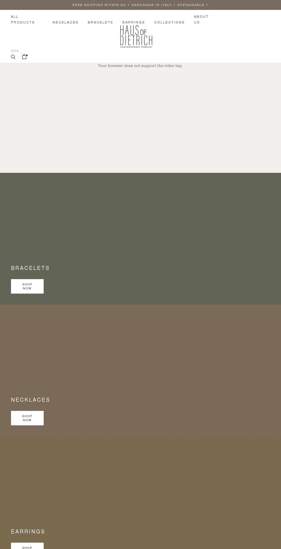 hausofdietrich.com shopify website screenshot