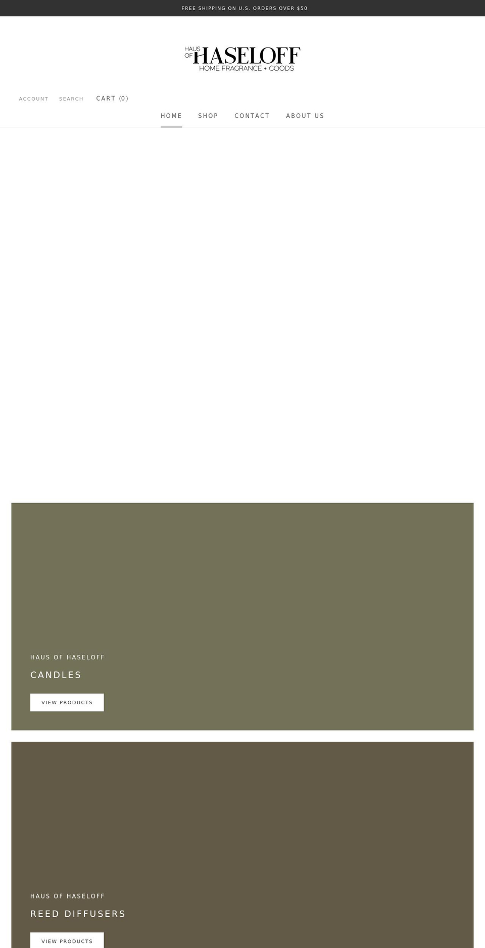 hausofhaseloff.com shopify website screenshot