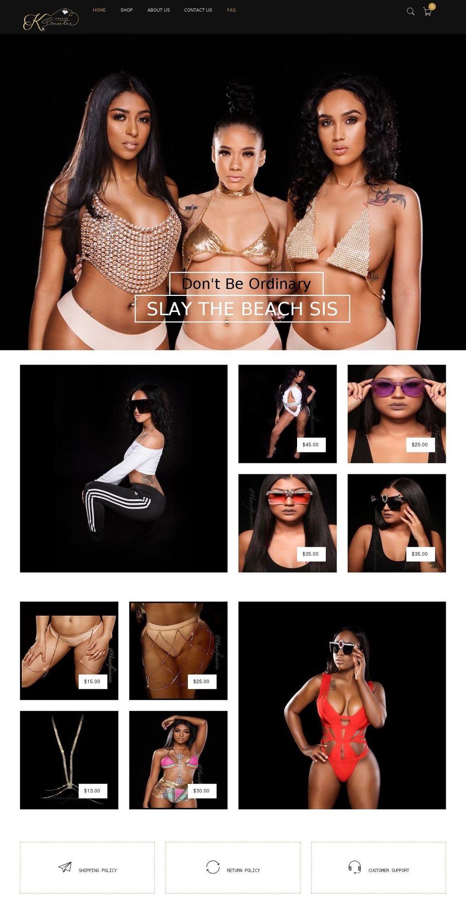 hausofksinceres.com — Shopify storefront screenshot