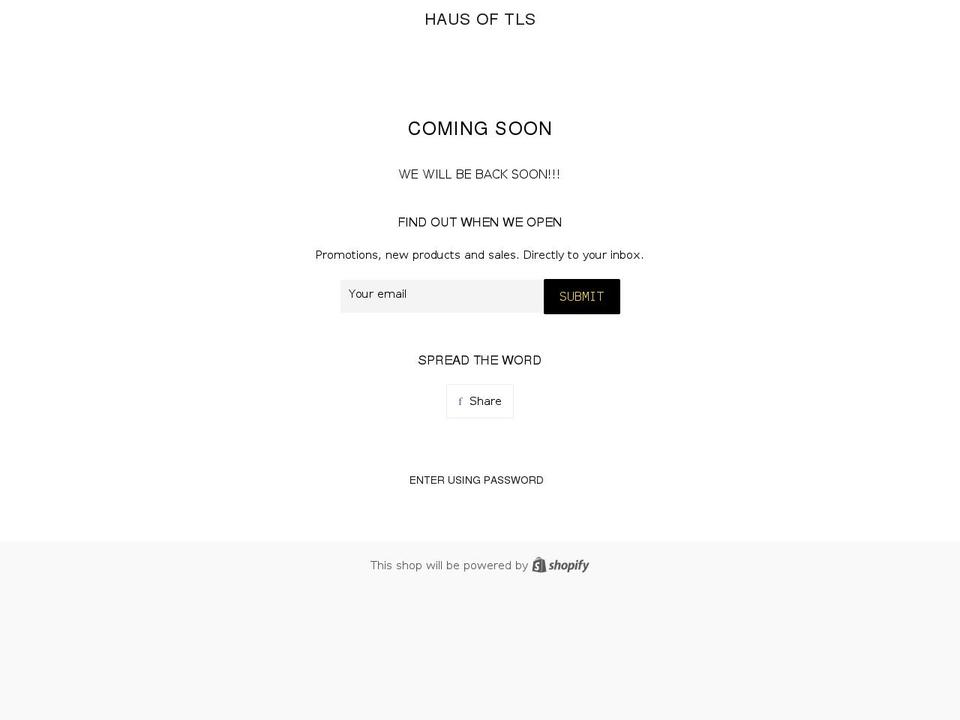 hausoftls.com shopify website screenshot