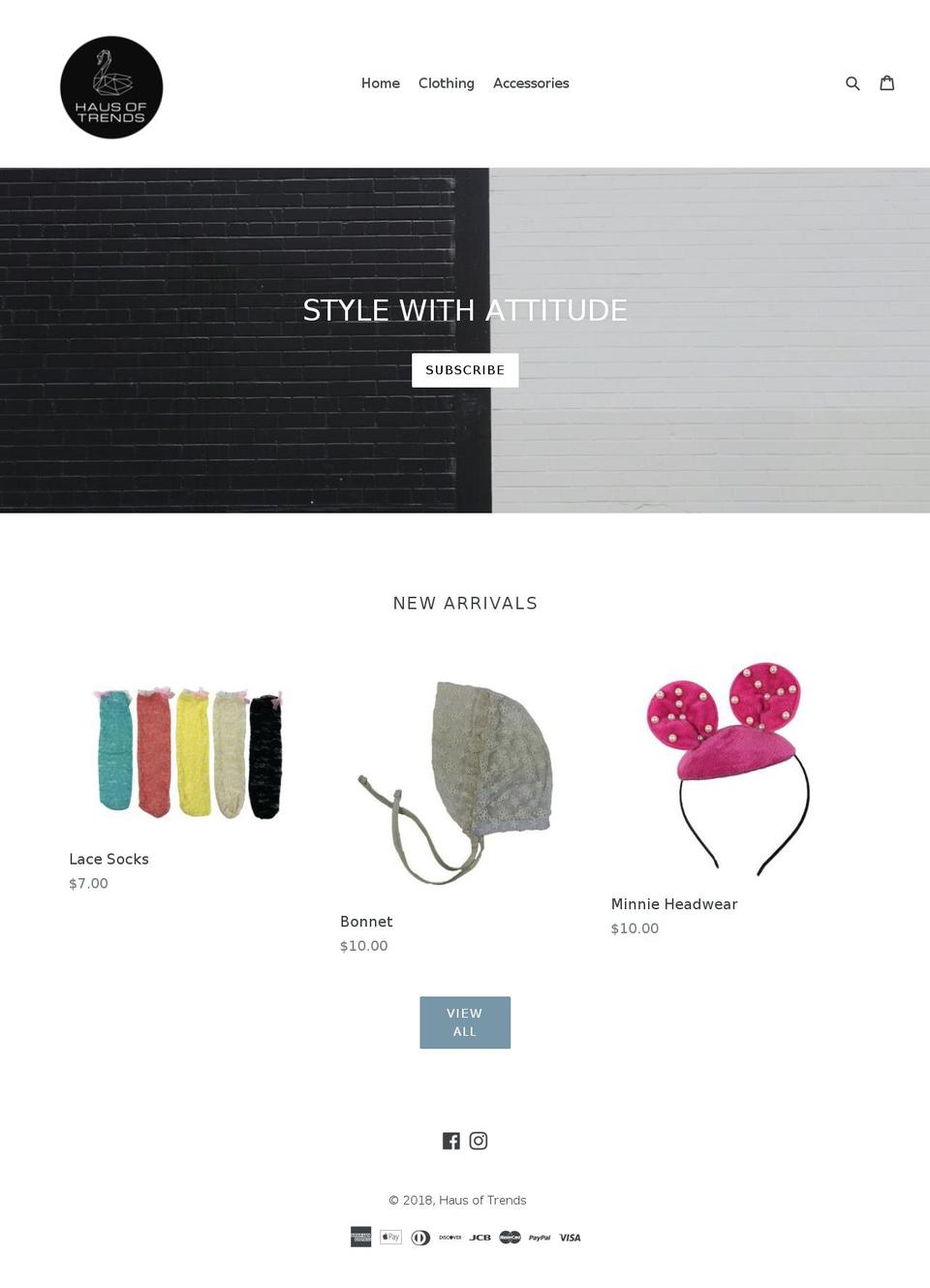 hausoftrends.com — Shopify storefront screenshot