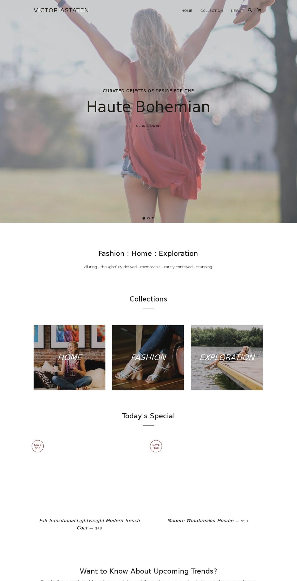 hautebohemian.com — Shopify storefront screenshot