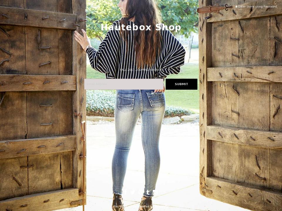 hauteboxshop.com — Shopify storefront screenshot
