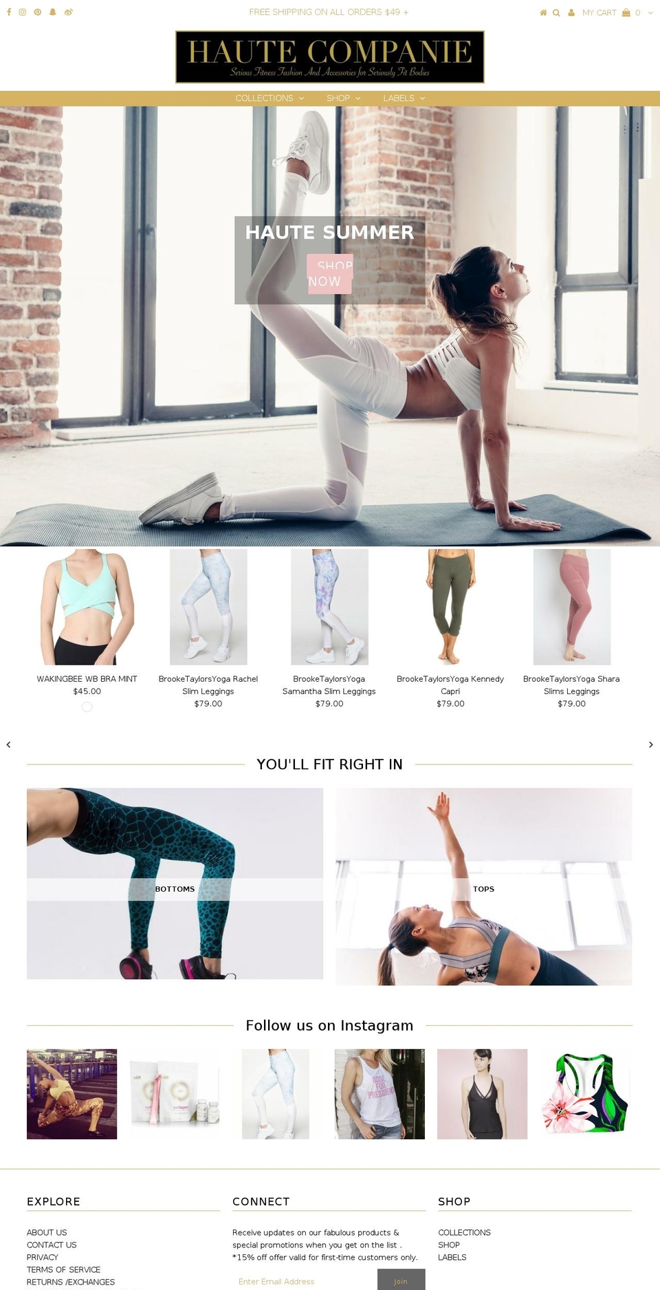 hautecompanie.com shopify website screenshot