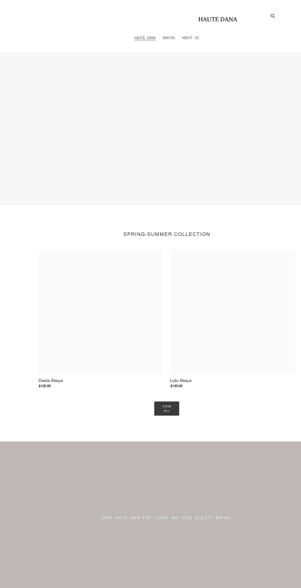 hautedana.com shopify website screenshot
