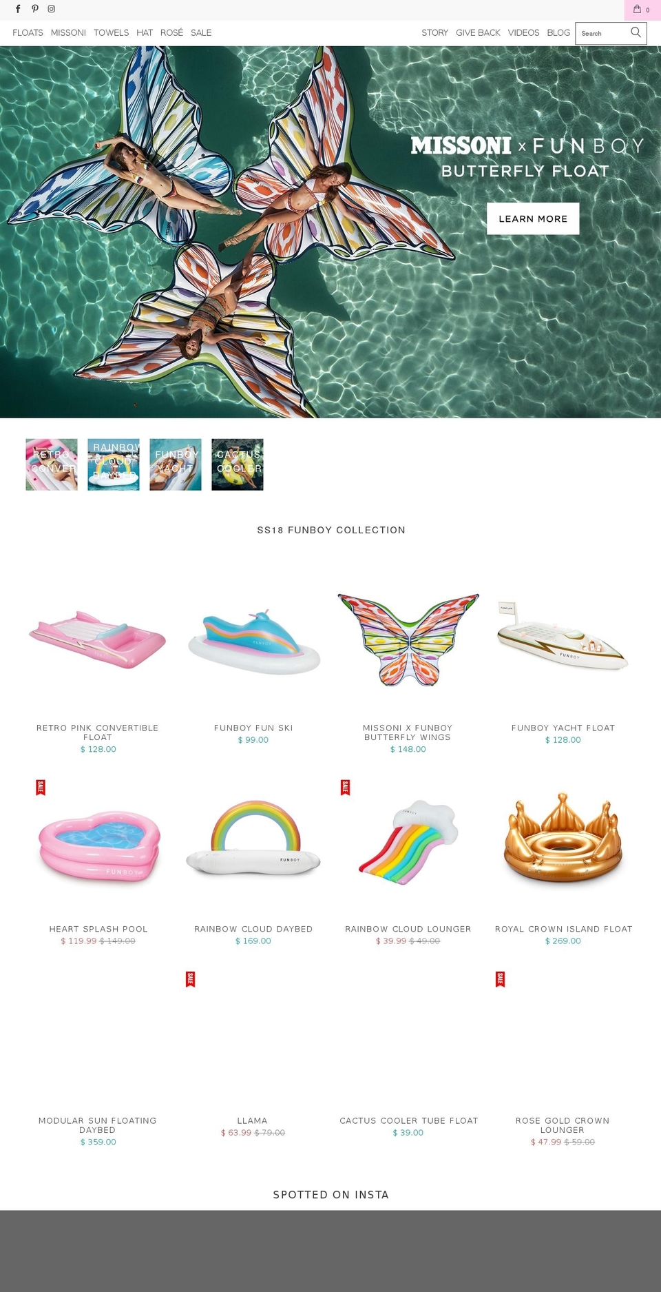 hautefloats.com — Shopify storefront screenshot