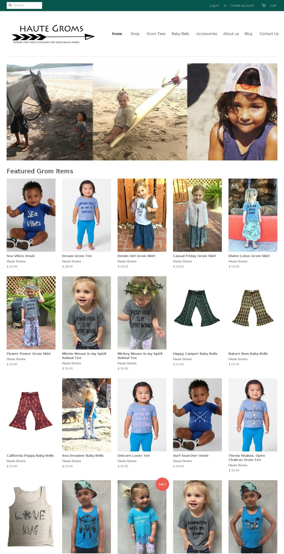 hautegroms.com — Shopify storefront screenshot