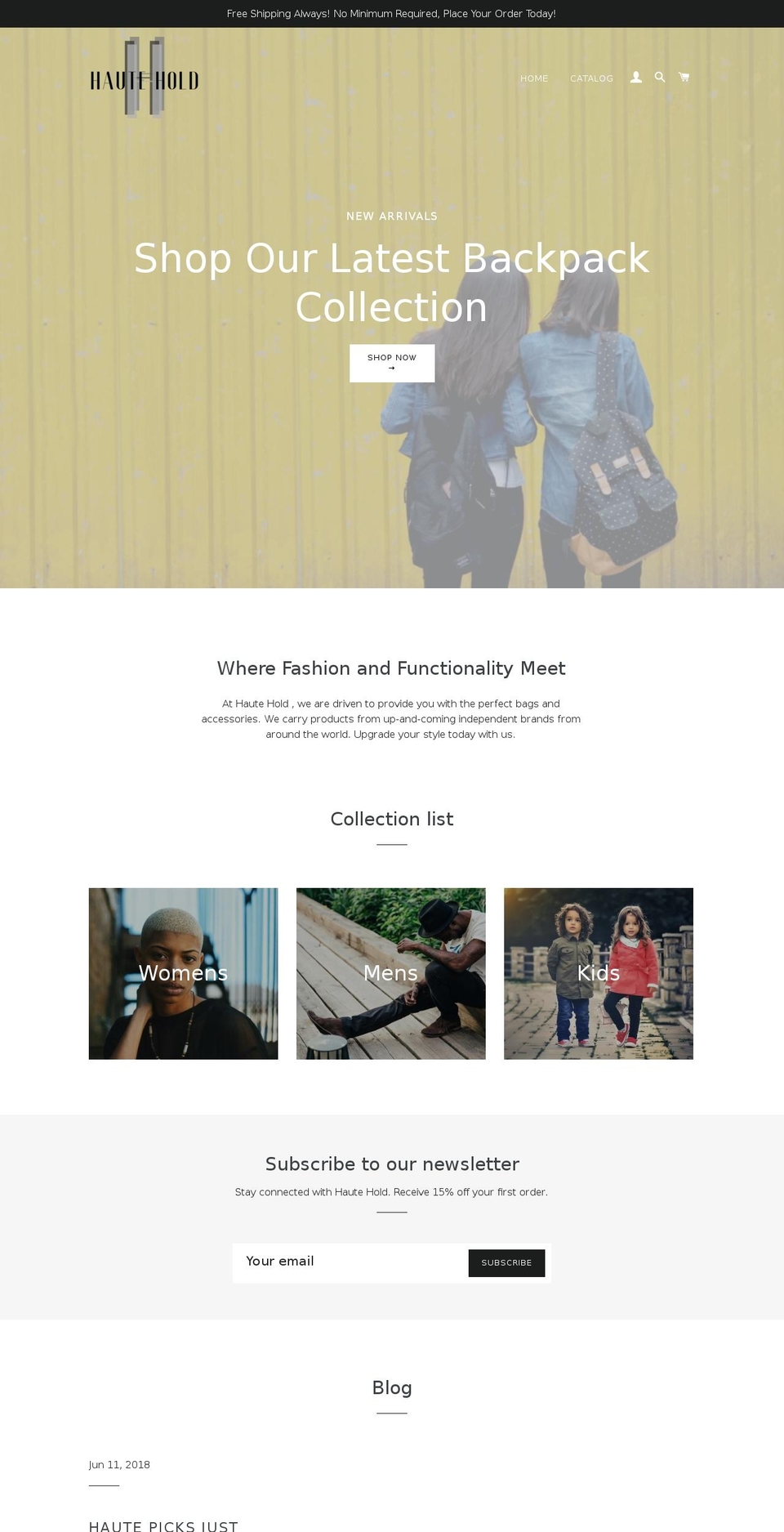 hautehold.com — Shopify storefront screenshot