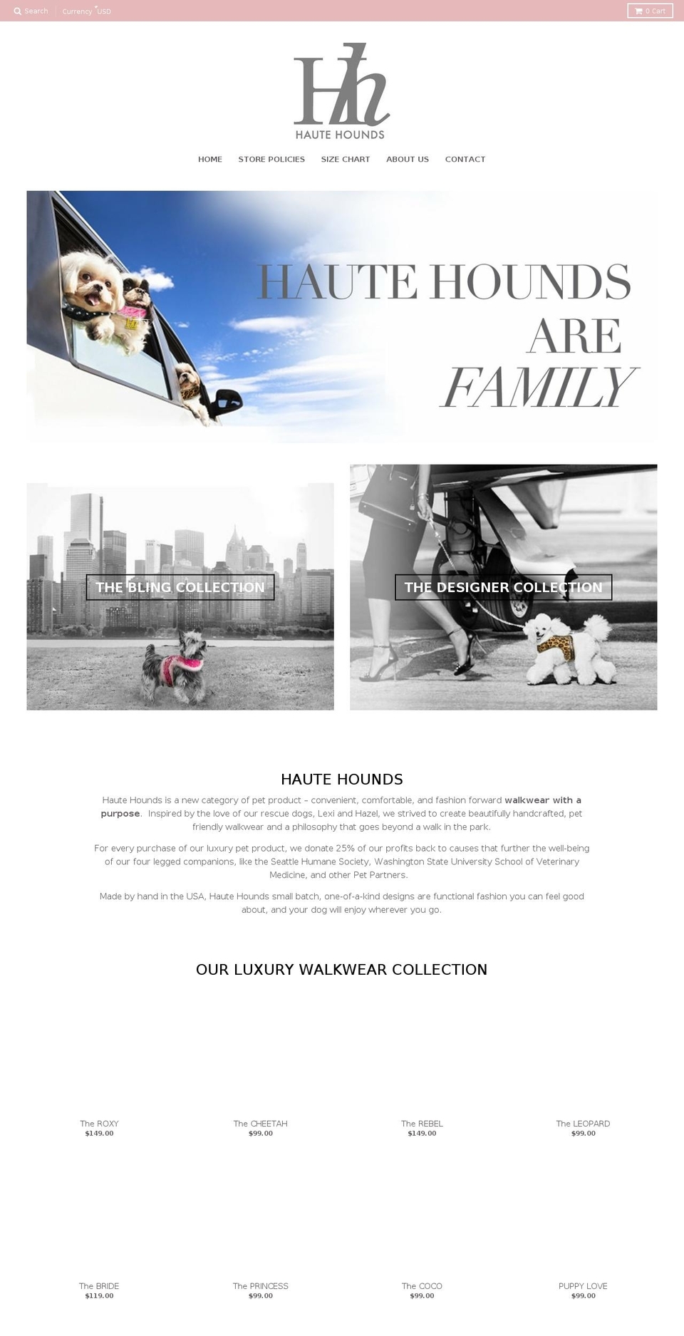 HAUTE HOUNDS NEW PRODUCT LIVE 4-24-18 Shopify theme site example hautehounds.com