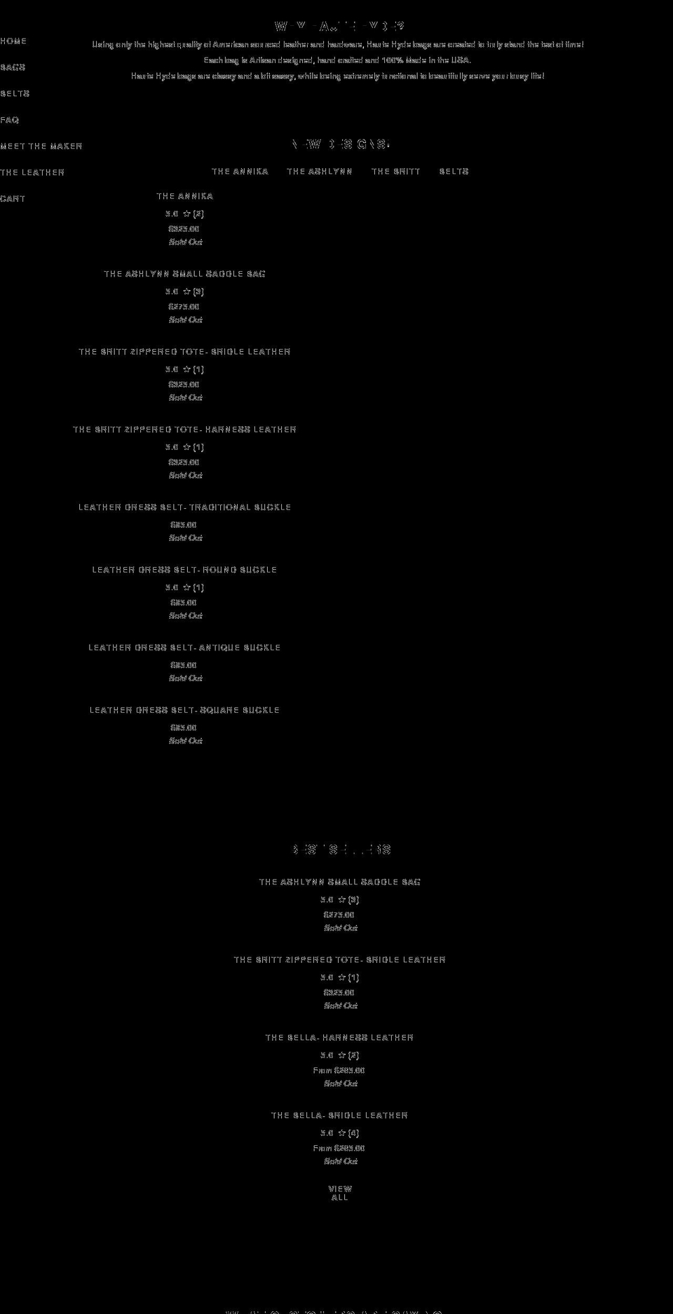 hautehyde.com shopify website screenshot