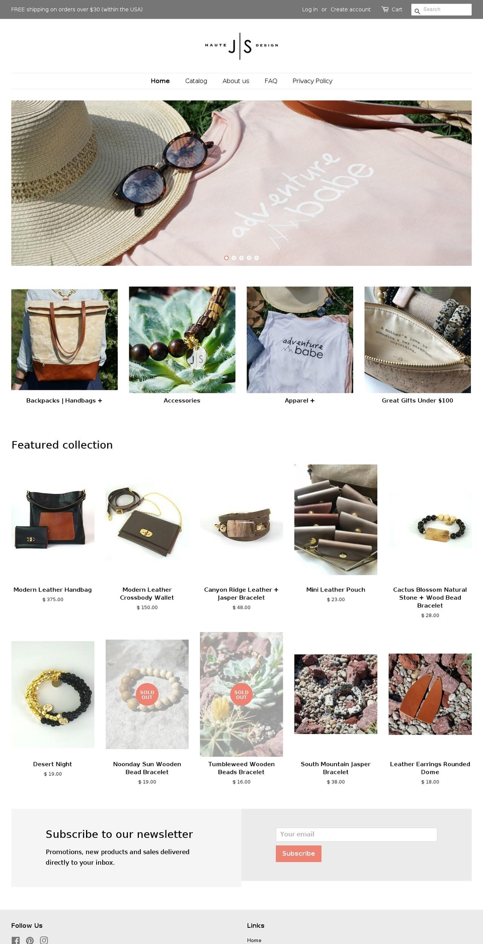 hautejsdesign.com shopify website screenshot