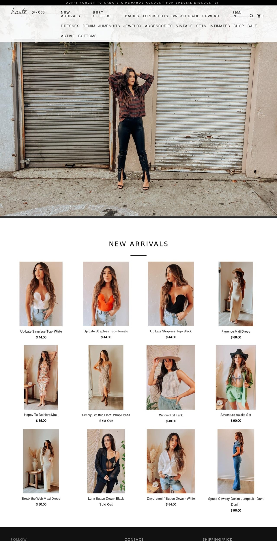 hautemessonline.com shopify website screenshot