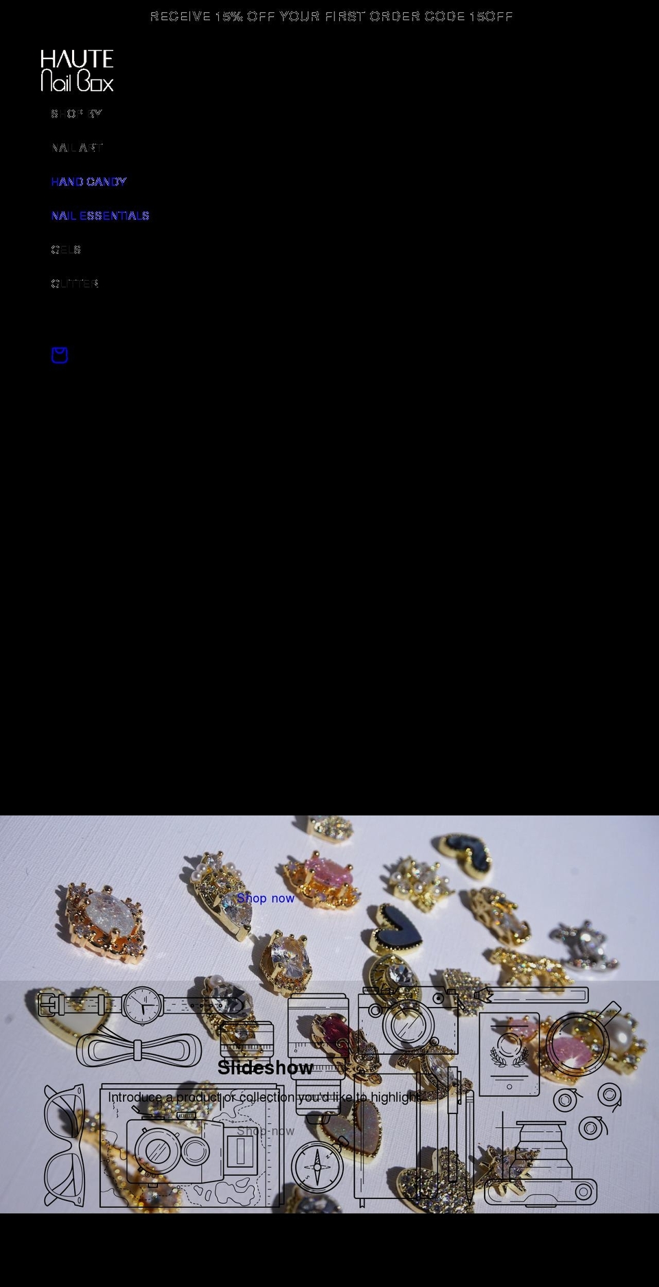 hautenailbox.com shopify website screenshot