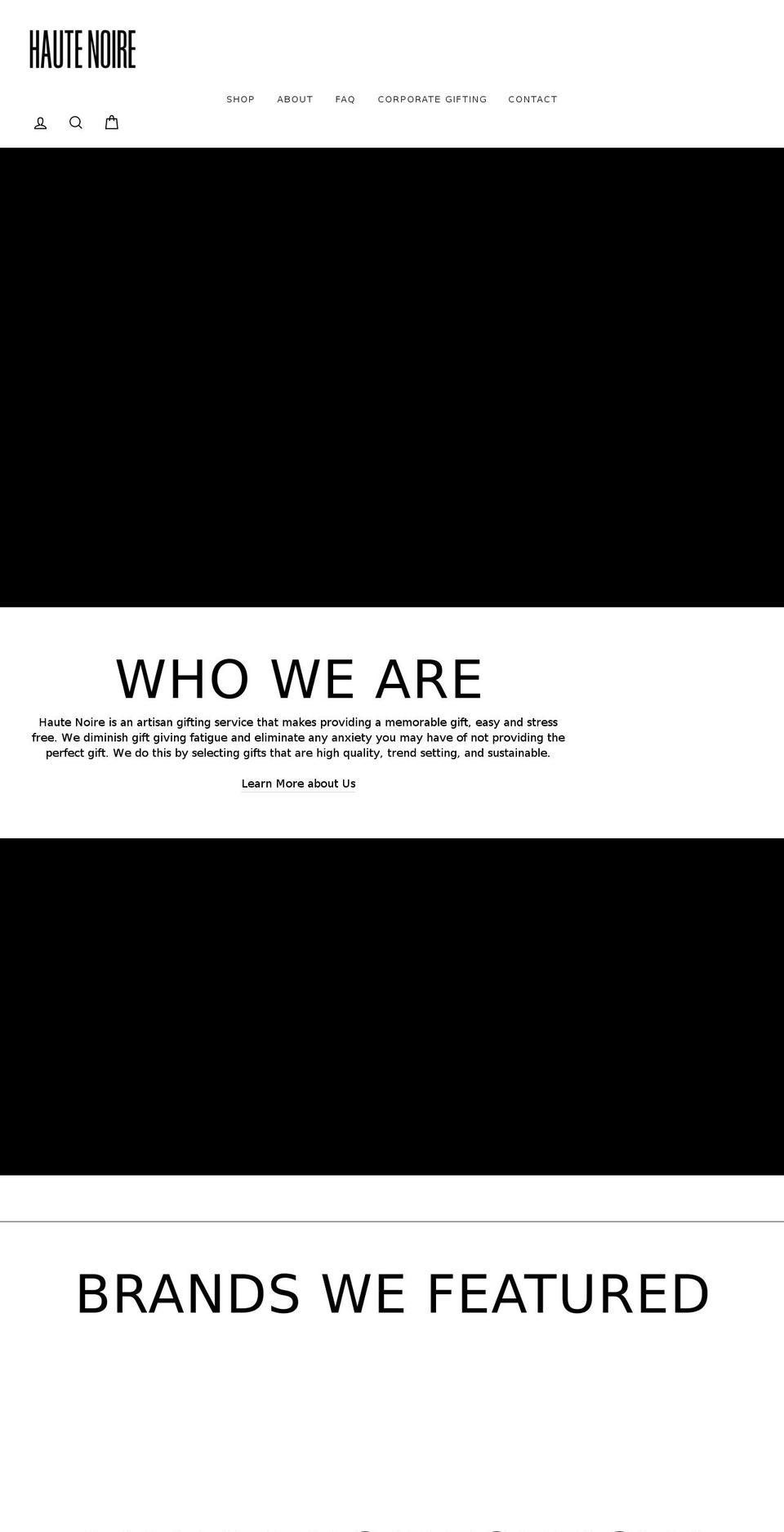 hautenoire.com shopify website screenshot