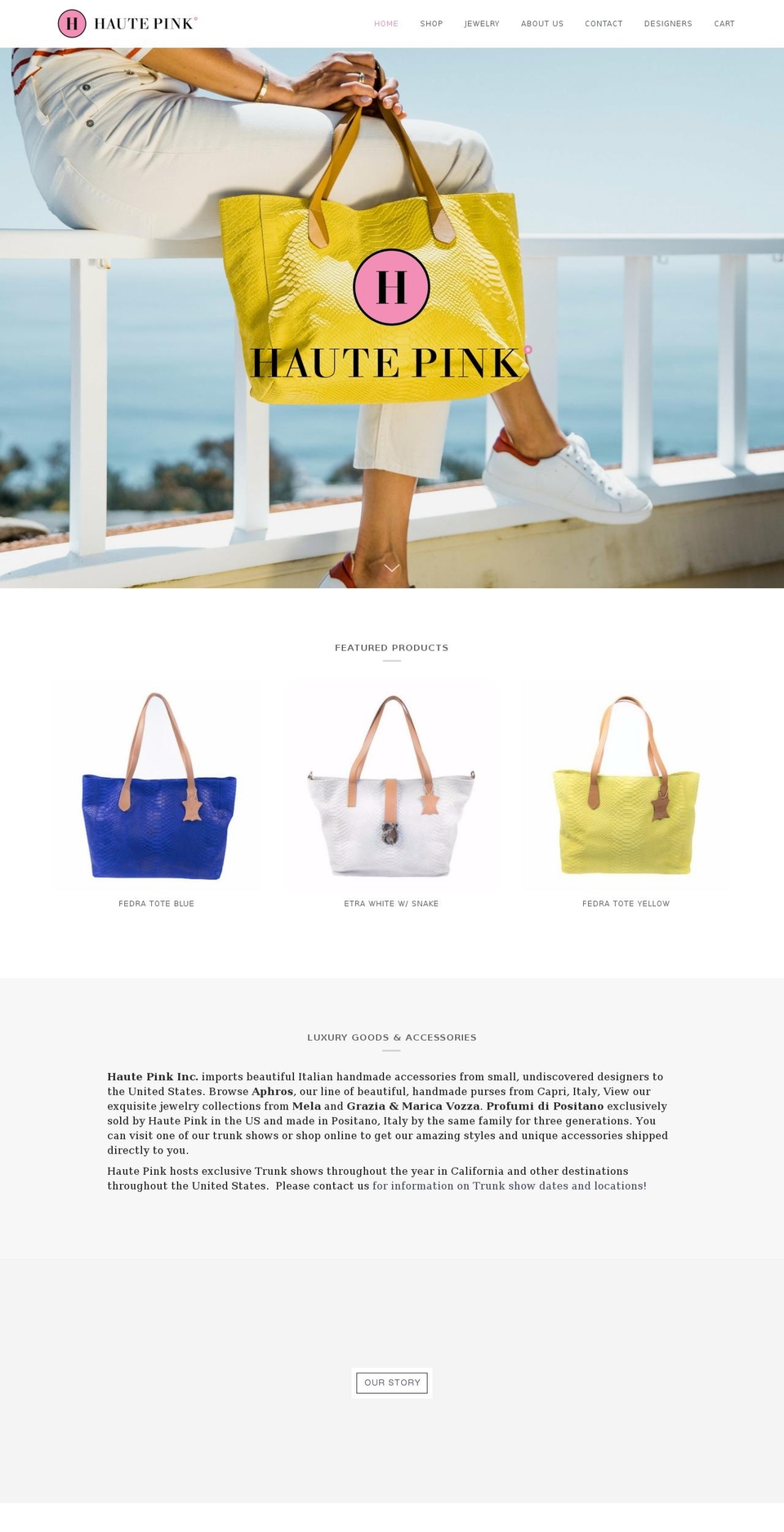 hautepink-inc.net shopify website screenshot