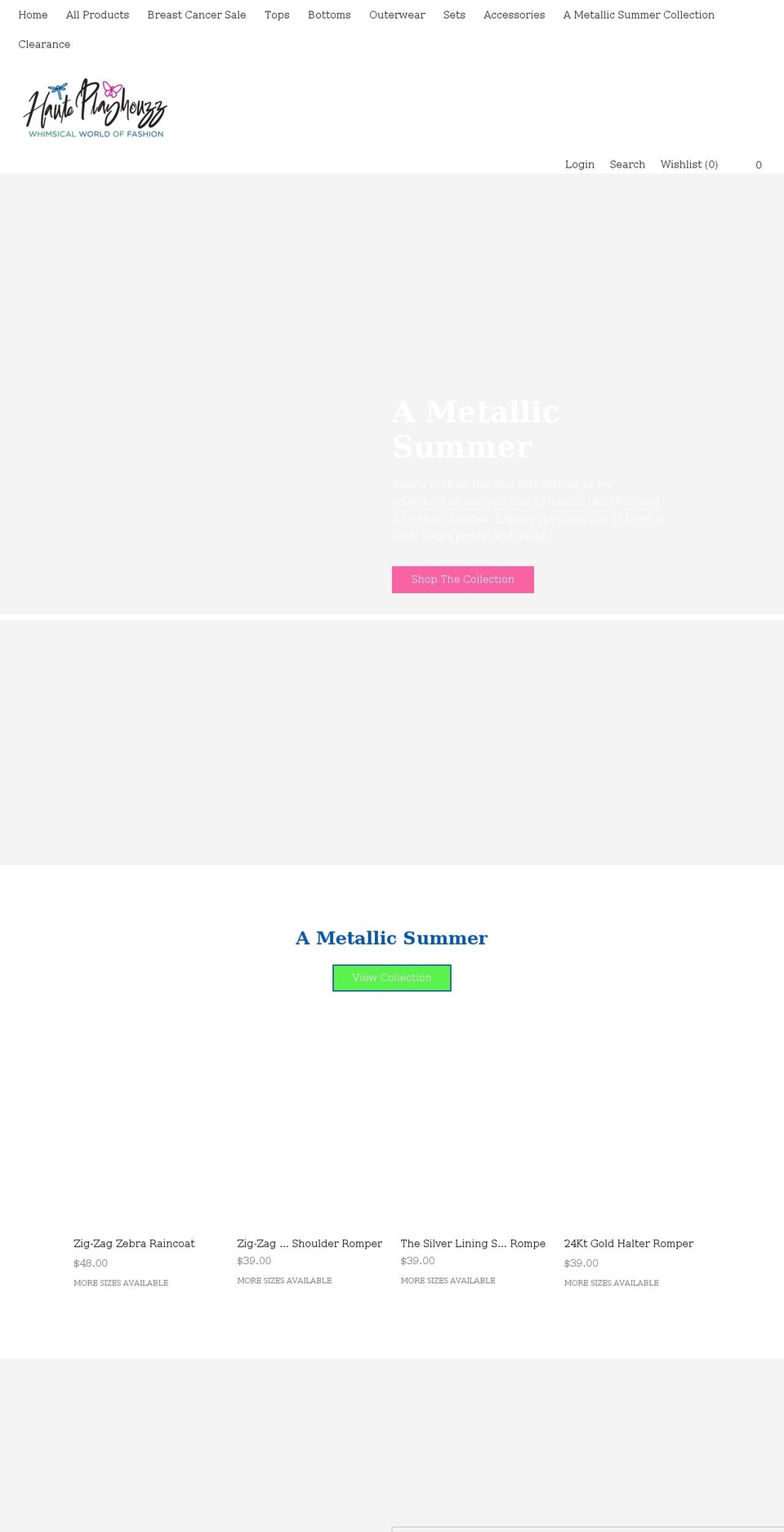 hauteplayhouzz.com shopify website screenshot