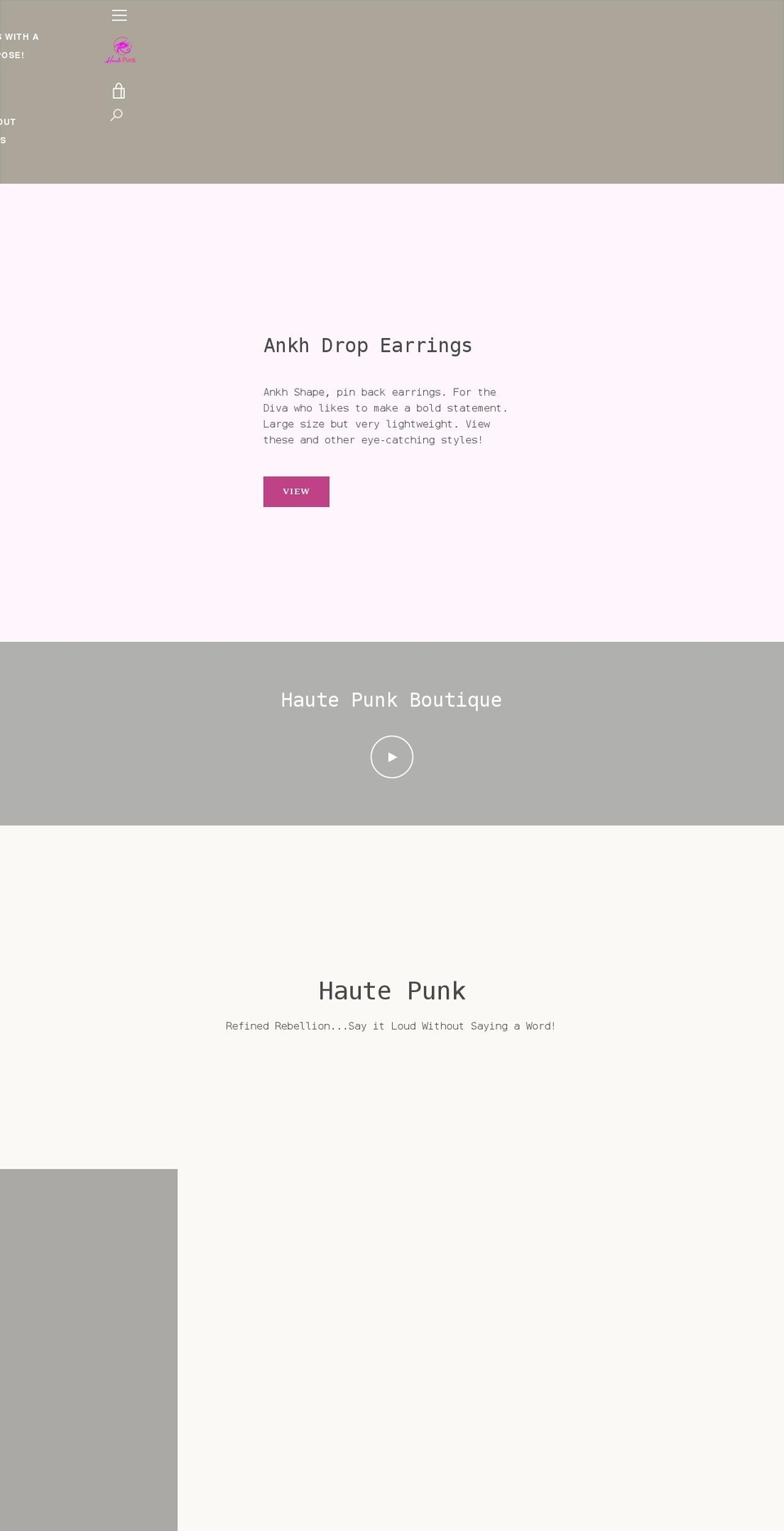hautepunk.net shopify website screenshot