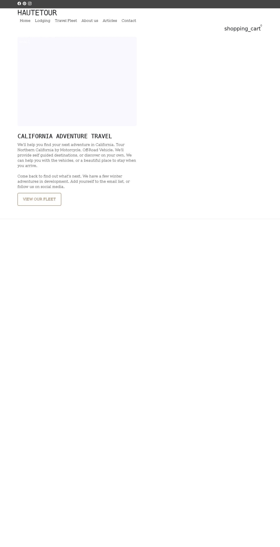 hautetourstore.com shopify website screenshot