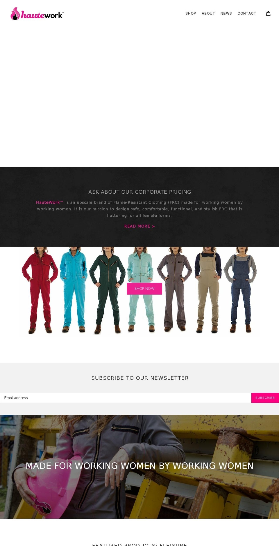 hautework.com — Shopify storefront screenshot