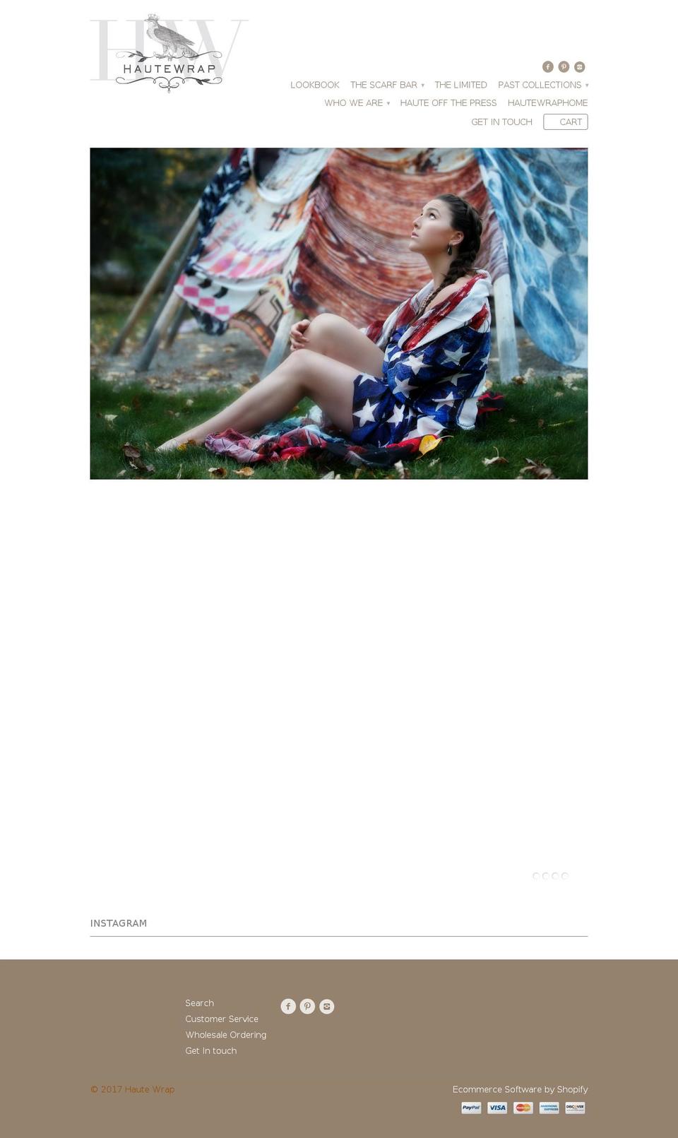 hautewrap.com shopify website screenshot