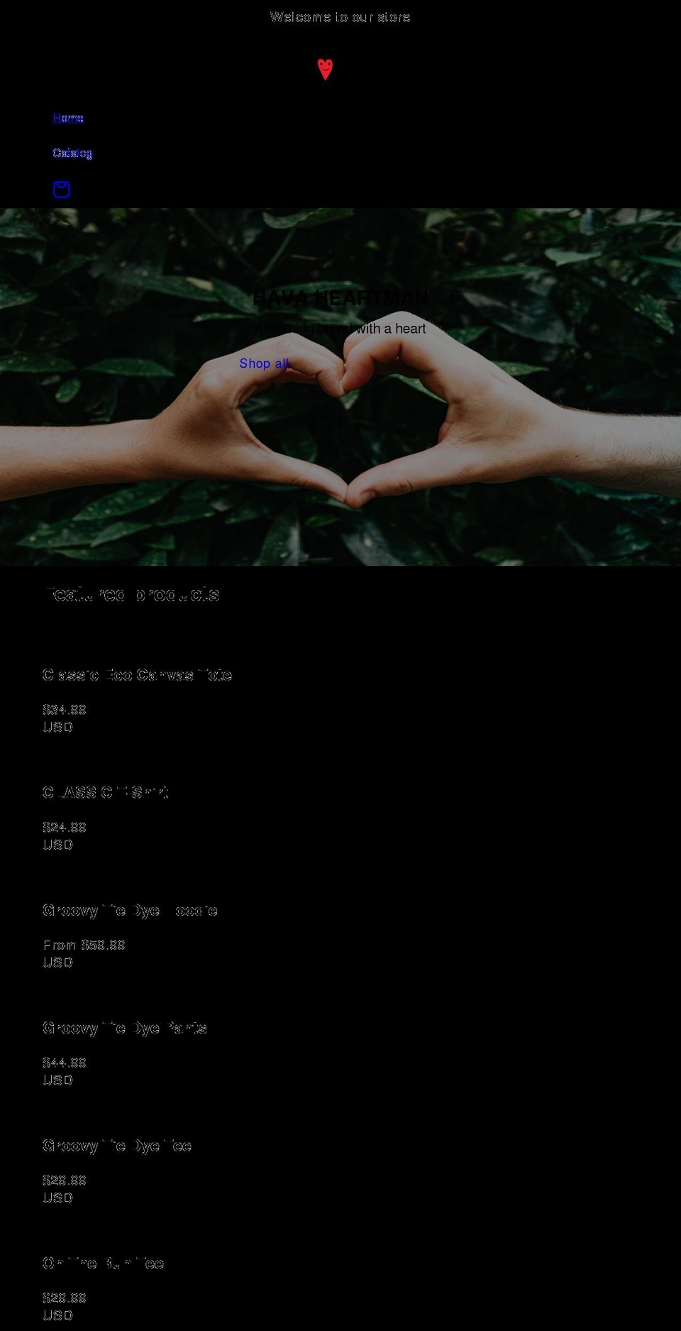 havaheartman.com shopify website screenshot