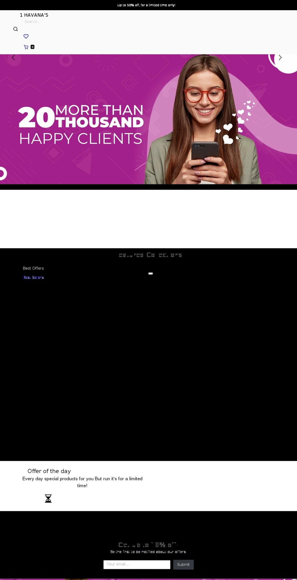 havanas.shop shopify website screenshot