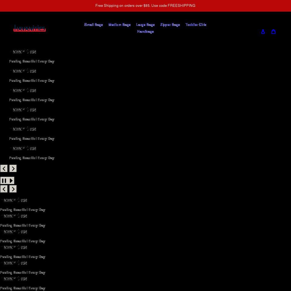 havanities.com shopify website screenshot