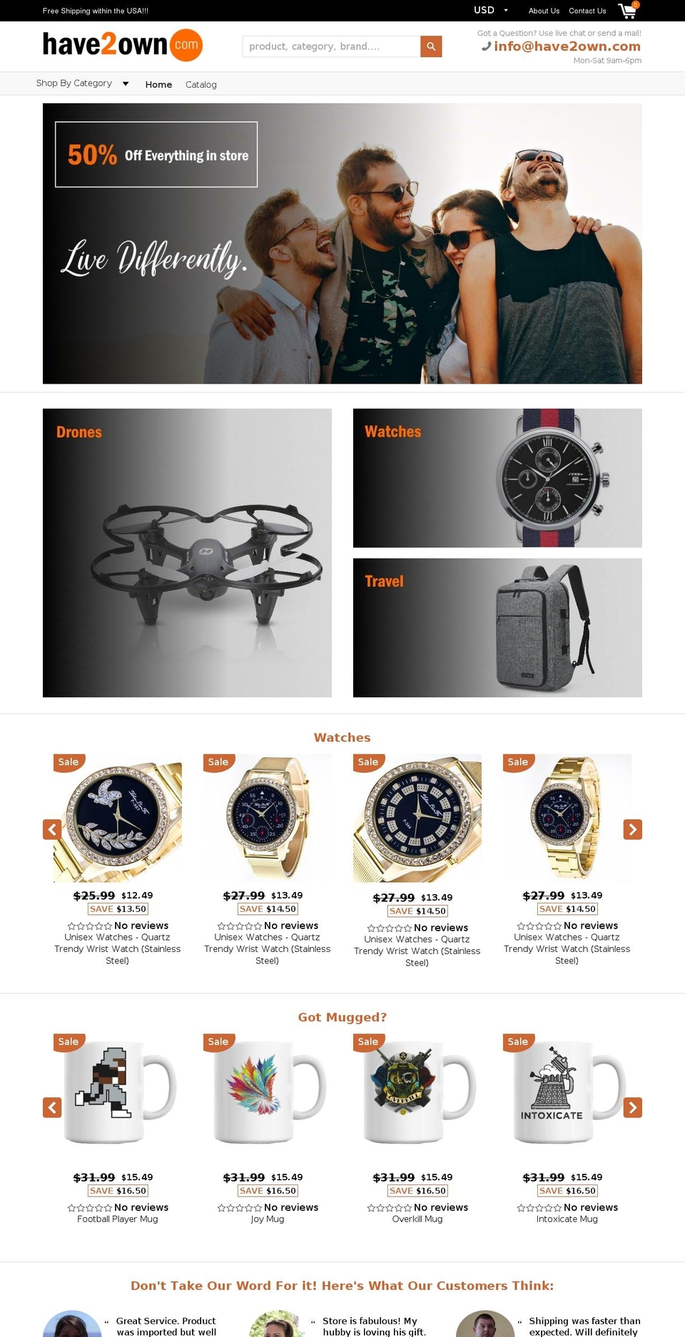 have2own.com — Shopify storefront screenshot