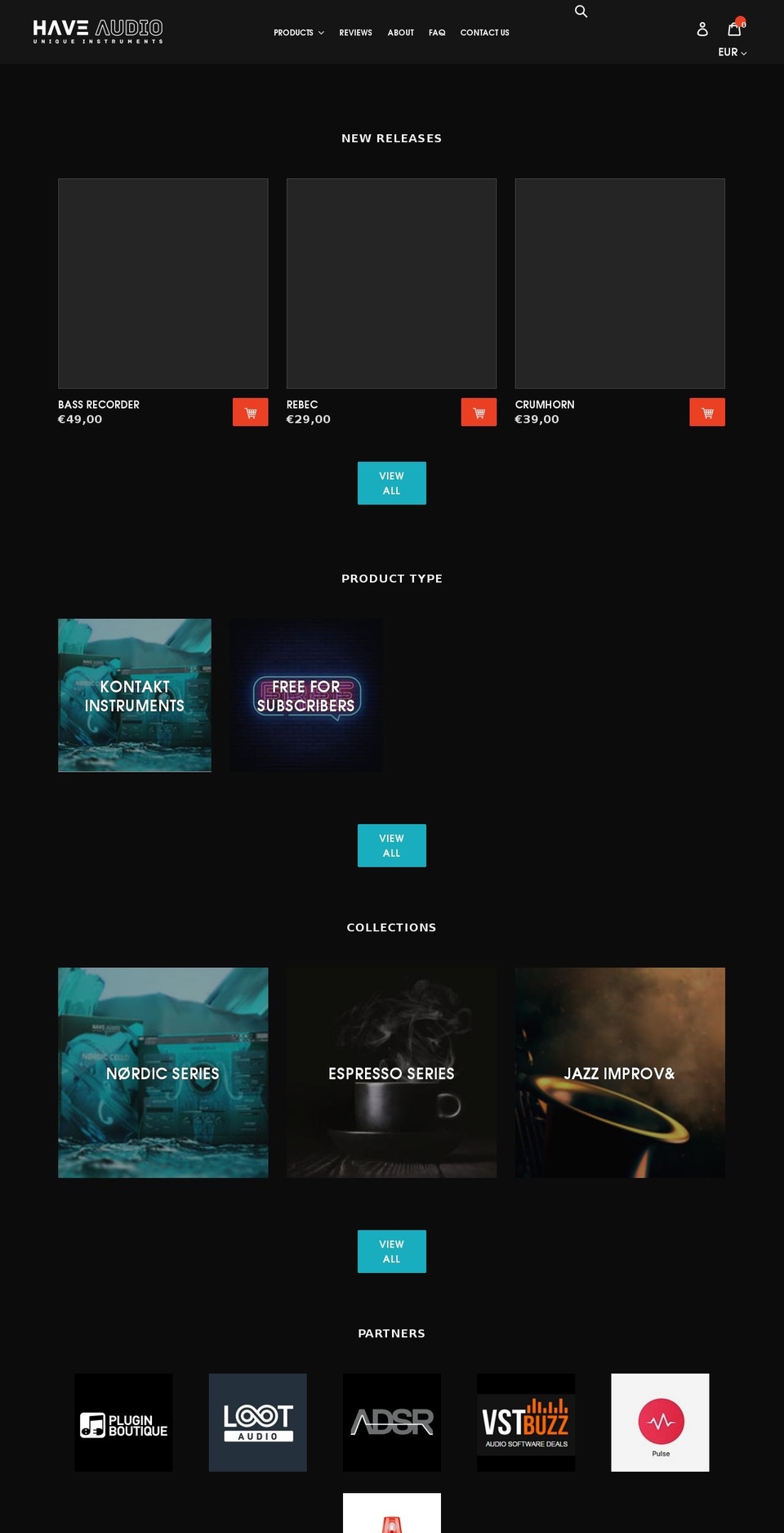 haveaudio.com shopify website screenshot