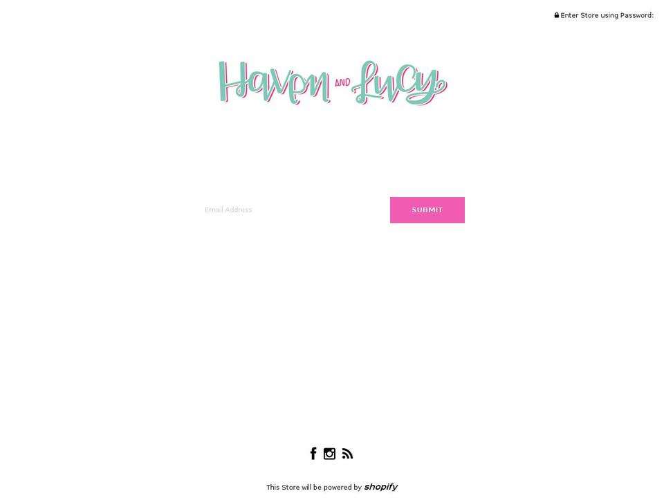 havenandlucy.com — Shopify storefront screenshot